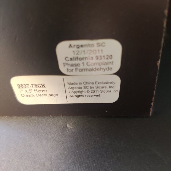 Picture Frame 7" x 5" by Sicura Interior Design, Decoupage, Cream Color, HOME - Picture 6 of 6